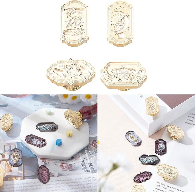 Wedding Invitation Envelope Seal Stamp Head Replacement with Exquisite Pattern - Image 2